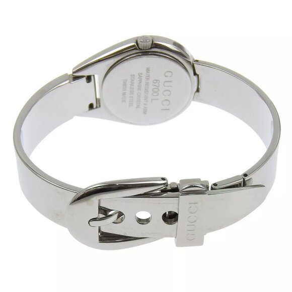 GUCCI Watches 6700L blackDial Stainless Steel Quartz Analog display Women - Picture 6 of 8